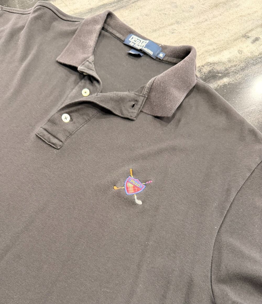 Vintage Polo Ralph Lauren Golf Crest Polo Mens XL Charcoal Gray Made in USA